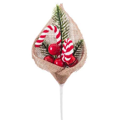 PICK ACEBO CASCABELES PLÁSTICO-METAL 26 CM