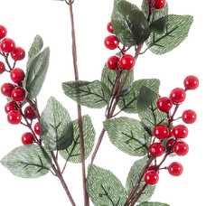 RAMA ACEBO HOJAS PLÁSTICO 65 CM