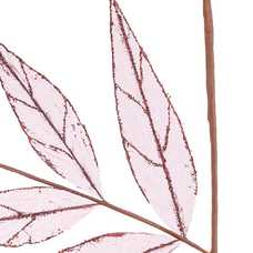 RAMA HOJAS TEJIDO ROJO 90 CM