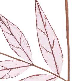 RAMA HOJAS TEJIDO ROJO 90 CM