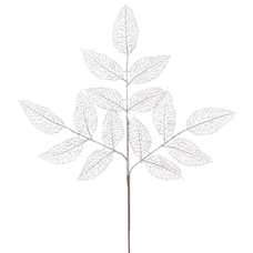 RAMA HOJAS PLATA 40 X 71 CM