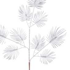 RAMA HOJAS PLATA 45 X 74 CM