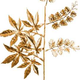 RAMA PLÁSTICO ORO 50 CM