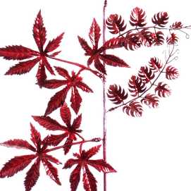 RAMA PLÁSTICO ROJO 50 CM