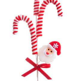 RAMA BASTONES PAPA NOEL PLÁSTICO 57 CM