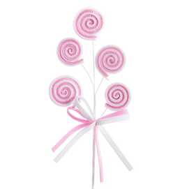 RAMA 5 PIRULETAS PLÁSTICO 41 CM