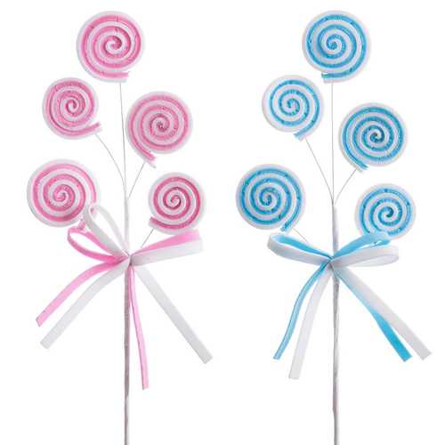 RAMA 5 PIRULETAS PLÁSTICO 41 CM