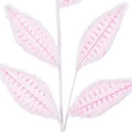 RAMA 7 HOJAS POLIESTER ROSA 70 CM