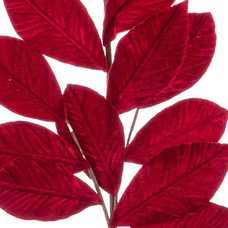 RAMA 13 HOJAS POLIESTER ROJO 70 CM