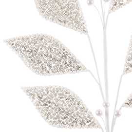 RAMA 7 HOJAS POLIESTER CHAMPÁN 70 CM