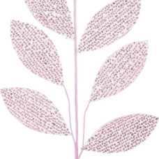 RAMA 7 HOJAS POLIESTER ROSA 70 CM