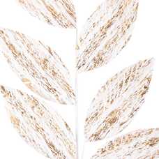 RAMA 6 HOJAS POLIESTER ORO 105 CM