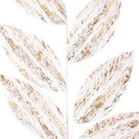 RAMA 6 HOJAS POLIESTER ORO 105 CM