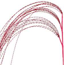 RAMA FLECOS PLÁSTICO ROJO 110 CM RAMA FLECOS PLÁSTICO ROJO 110 CM