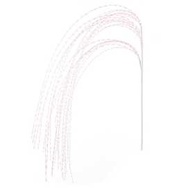 RAMA FLECOS PLÁSTICO PERLADO 110 CM