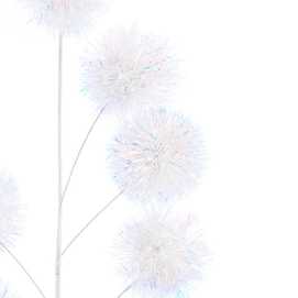 RAMA 5 BOLAS PLÁSTICO BLANCO 21 X 7 X 65 CM