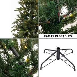ÁRBOL MIXTO 1311 RAMAS 500 LUCES PE-PVC 240 CM