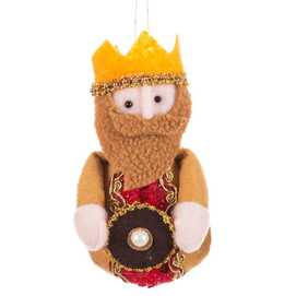 S/3 COLGANTE REYES MAGOS POLIESTER 3/M 15 CM
