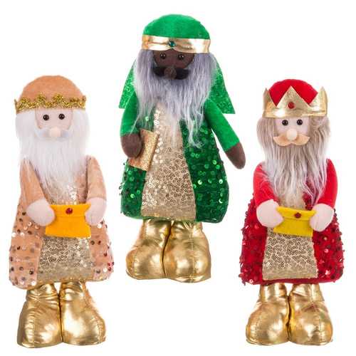 S/3 REYES MAGOS POLIESTER 3/M 33 CM