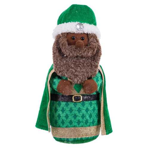 REY POLIESTER VERDE 13 X 10 X 31 CM