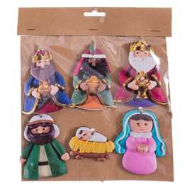 S/6 COLGANTE NACIMIENTO MADERA 6 X 0,50 X 9 CM