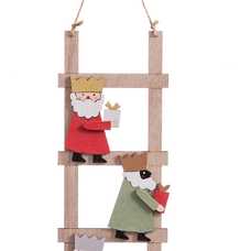 ESCALERA REYES MAGOS MADERA 10 X 30 CM