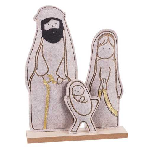 PEANA NACIMIENTO FIELTRO-MADERA 7 X 5 X 20 CM