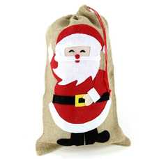 SACO PAPA NOEL YUTE DECORACIÓN NAVIDAD 30 X 0,20 X 50 CM SACO PAPA NOEL YUTE DECORACIÓN NAVIDAD 30 X 0,20 X 50 CM