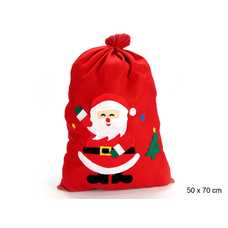 SACO PAPA NOEL TEJIDO 50 X 0,20 X 70 CM SACO PAPA NOEL TEJIDO 50 X 0,20 X 70 CM