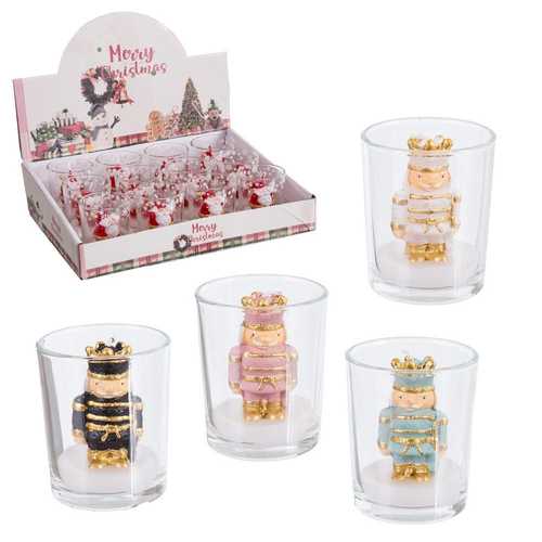 VELA TARRO CRISTAL SOLDADO PARAFINA 4/C 5,50 X 5,50 X 6,50 C