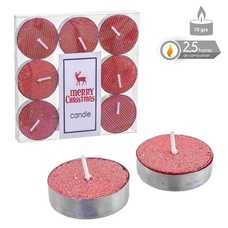 S/9 VELA TEALIGHT ROJO METÁLICO NAVIDAD 3,80 X 1,20 CM S/9 VELA TEALIGHT ROJO METÁLICO NAVIDAD 3,80 X 1,20 CM