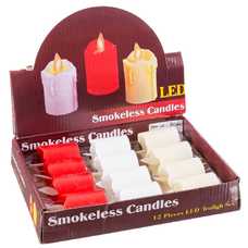 VELA CON LUZ OSCILANTE PLÁSTICO 3/C 3,80 X 3,80 X 6,20 CM