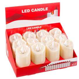 VELA CON LUZ OSCILANTE PLÁSTICO 5,30 X 5,30 X 10 CM