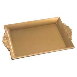 BANDEJA RECTANGULAR ORO 32 X 20 X 3 CM