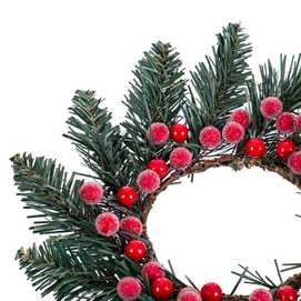 ANILLO VELAS ACEBO 25 CM