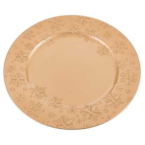 BAJO PLATO POLIPROPILENO ORO 33 X 1,50 X 33 CM