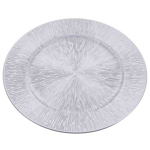 BAJO PLATO POLIPROPILENO PLATA 33 X 1,50 X 33 CM