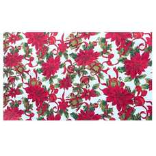 S/6 SALVAMANTEL PONSETIA POLIESTER 40 X 30 CM S/6 SALVAMANTEL PONSETIA POLIESTER 40 X 30 CM