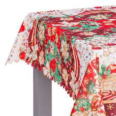 MANTEL POLIESTER ROJO 145 X 275 CM MANTEL POLIESTER ROJO 145 X 275 CM