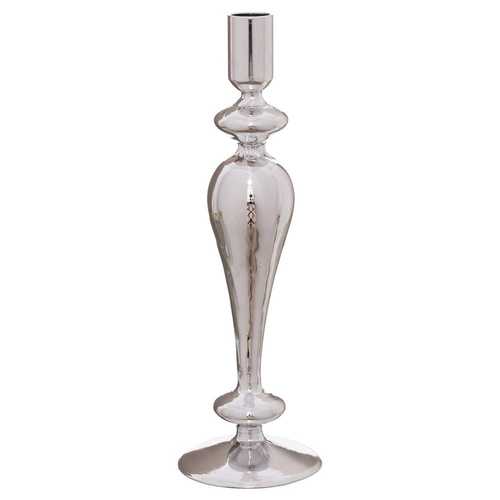 CANDELABRO CRISTAL PLATA 9 X 9 X 28 CM