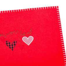 SALVAMANTEL CORAZONES FIELTRO ROJO 40 X 0,30 X 30 CM SALVAMANTEL CORAZONES FIELTRO ROJO 40 X 0,30 X 30 CM