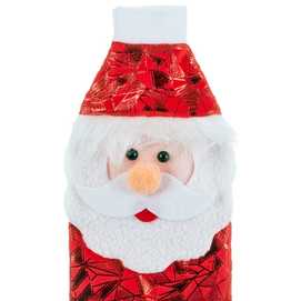 FUNDA BOTELLA POLIESTER GRIS 13 X 27 CM