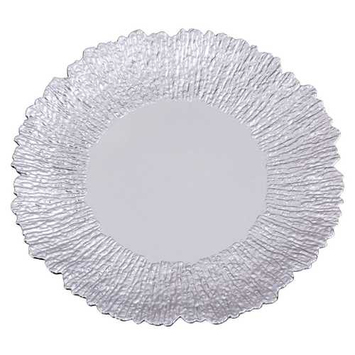 BAJO PLATO REDONDO PP PLATA 33 X 1,50 X 33 CM