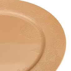 BAJO PLATO REDONDO PP ORO 33 X 1,50 X 33 CM