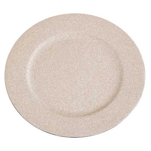 BAJO PLATO REDONDO PP-PVC ORO 33 X 1,50 X 33 CM