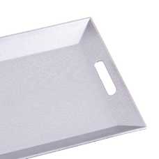 BANDEJA CON ASAS PP PLATA 44,50 X 2 X 30,50 CM