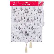 CAMINO MESA POLIESTER PLATA 33 X 175 CM