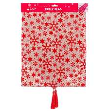 CAMINO MESA POLIESTER ROJO 33 X 175 CM