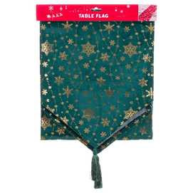 CAMINO MESA POLIESTER VERDE 33 X 175 CM