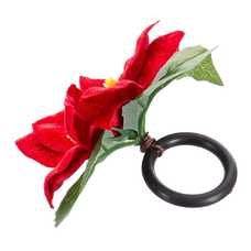 SERVILLETERO POINSETTIA PLÁSTICO 7 CM